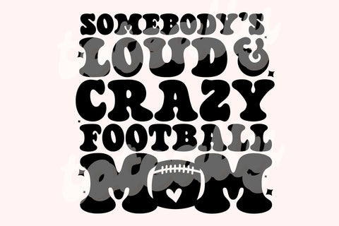 Crazy Football Mom SVG SVG Toteally Creations 