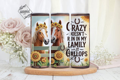 Crazy Horse Family 20oz Tumbler Wrap Sublimation sassyprint 