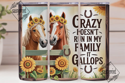 Crazy Horse Family 20oz Tumbler Wrap Sublimation sassyprint 
