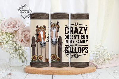 Crazy Horse Family 20oz Tumbler Wrap Sublimation sassyprint 