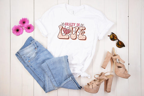 Crazy in Love - Groovy Valentines Sublimation Sublimation CraftLabSVG 