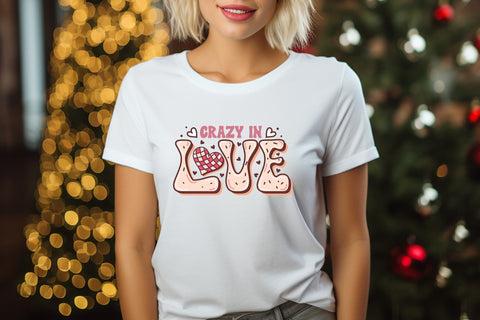 Crazy in Love - Groovy Valentines Sublimation Sublimation CraftLabSVG 