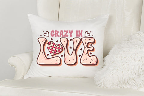 Crazy in Love - Groovy Valentines Sublimation Sublimation CraftLabSVG 