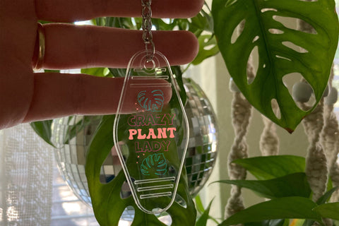 Crazy plant lady Keychain SVG Design SVG Designangry 