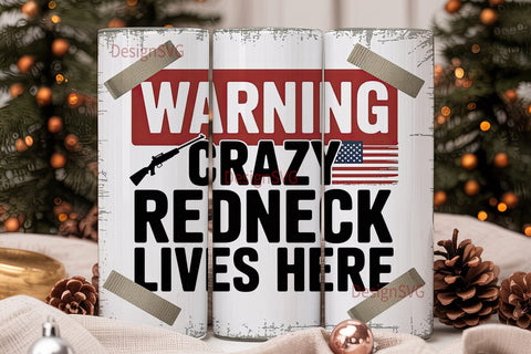 Crazy Redneck 20oz Tumbler Wrap Sublimation DesignSVG 