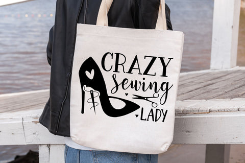 Crazy sewing lady SVG design SVG Regulrcrative 