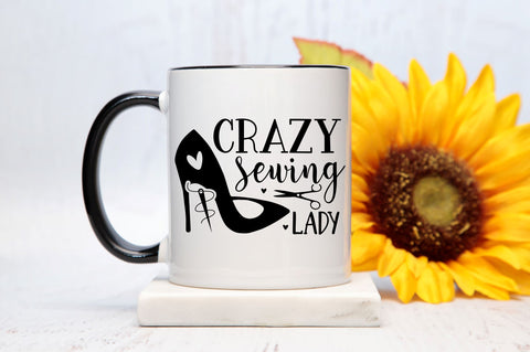 Crazy sewing lady SVG design SVG Regulrcrative 