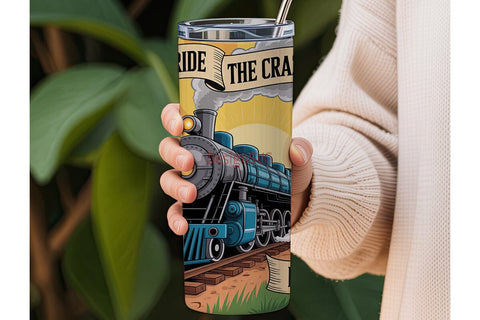 Crazy Train Driver 20oz Tumbler Wrap Sublimation DesignSVG 