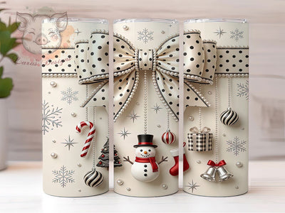 Cream Christmas Ornaments 20oz Tumbler, Cream Ornaments, Christmas Ornaments, Cream Christmas, Ornament Tumbler, Cream Tumbler, Christmas Tumbler, Ornament Wrap PNG Sublimation Lara' s Designs 