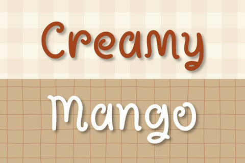 Creamy Mango Font Aisyah 