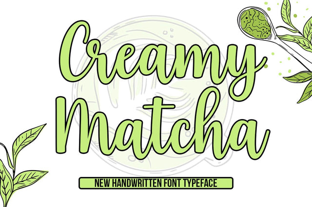 Creamy Matcha Font Studio Natural Ink 