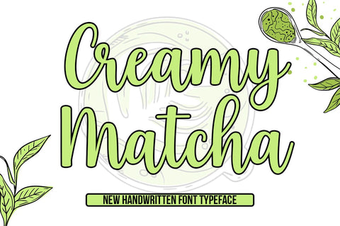 Creamy Matcha Font Studio Natural Ink 