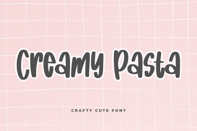 Creamy Pasta Font Abo Daniel Studio 