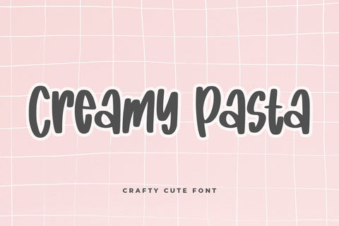 Creamy Pasta Font Abo Daniel Studio 