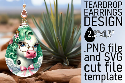 Create beautiful earrings, easy-to-use PNG design! , Valentines Sublimation afrosvg 