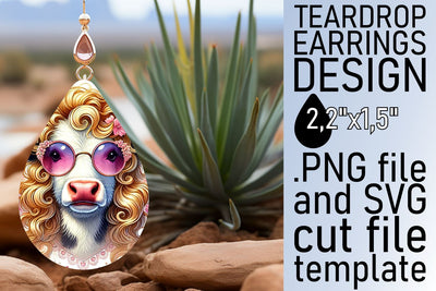 Create beautiful earrings, high-quality sublimation file! , Valentines Sublimation afrosvg 