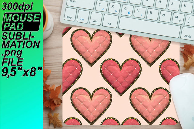Create beautiful mouse desk mats, ready for sublimation! , Heart Sublimation HoodArtCraft 