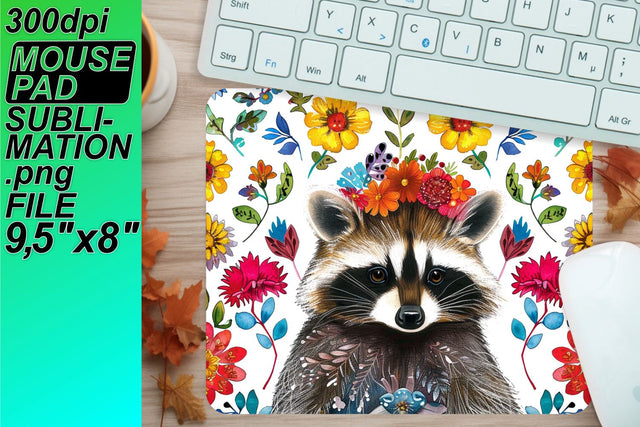 Create beautiful mouse desk mats, ready for sublimation! , Raccon Sublimation HoodArtCraft 