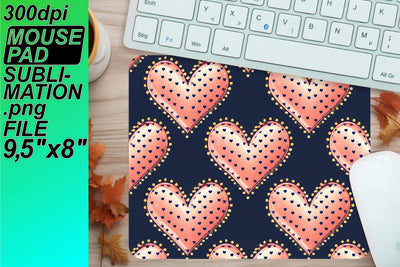 Create custom mouse desk mats, perfect for gifting! , Heart Sublimation HoodArtCraft 