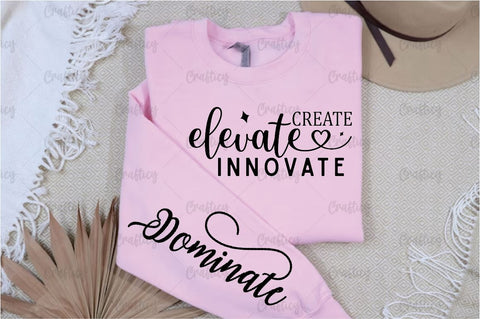 Create Elevate Innovate Sleeve SVG Design SVG Designangry 
