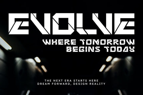 Create Future - Modern Futuristic Font Font Masyafi Studio 