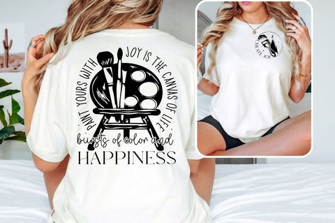 Create joy Front and Back SVG T shirt Design SVG Designangry 