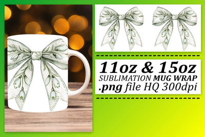 create memorable gifts! , Mug wraps for sublimation, Bow Sublimation afrosvg 