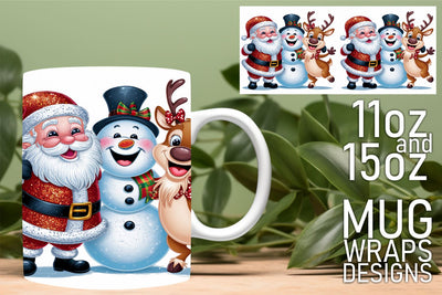 Create memorable gifts, vibrant PNG wraps for mugs! , Christmas Sublimation HoodArtCraft 