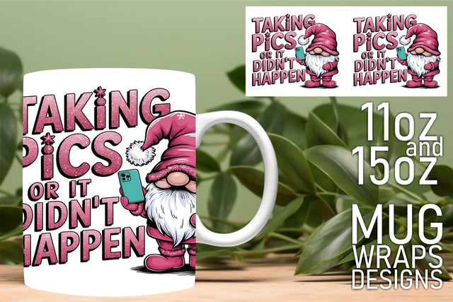 Create memorable mugs, high-quality templates available! , Gnomes Sublimation HoodArtCraft 