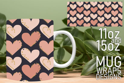 Create memorable mugs, stunning designs await you! , Heart Sublimation HoodArtCraft 