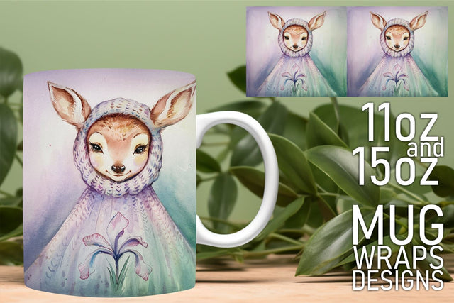 Create personalized mugs, stunning designs for sublimation! , Animals Sublimation HoodArtCraft 