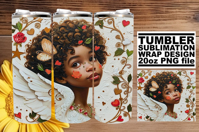 Create Romantic Tumblers with 20oz Sublimation Wraps Sublimation afrosvg 