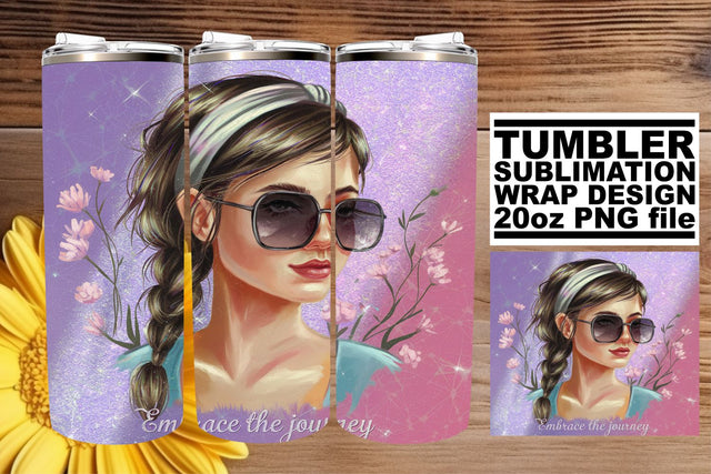 create stunning designs! , Customizable 20oz tumbler wrap, Woman Sublimation afrosvg 