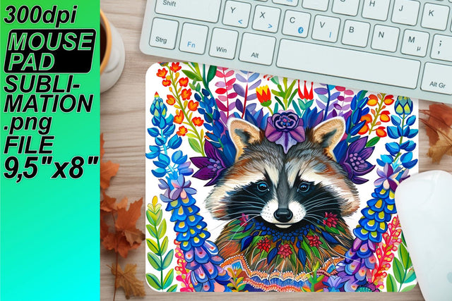 Create stunning mouse desk mats, ideal for sublimation use! , Raccon Sublimation HoodArtCraft 