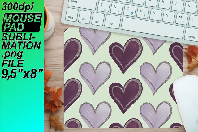 Create stunning mouse pad designs, unleash your art! , Heart Sublimation HoodArtCraft 