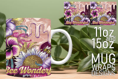 Create stunning mug wraps, perfect for 11oz and 15oz! , Bee Sublimation HoodArtCraft 