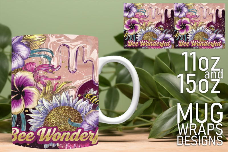 Create stunning mug wraps, perfect for 11oz and 15oz! , Bee Sublimation HoodArtCraft 