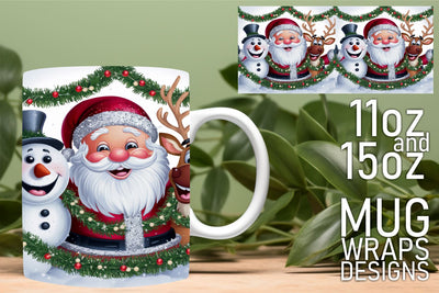 Create stunning mug wraps, perfect for 11oz and 15oz! , Christmas Sublimation HoodArtCraft 