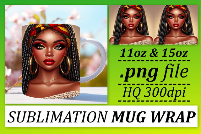 create stunning mugs! , Unique styles for sublimation, Love Girl Sublimation afrosvg 
