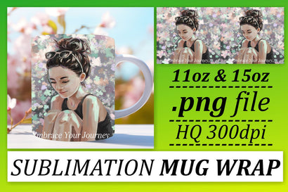 create stunning mugs! , Unique styles for sublimation, Woman Sublimation afrosvg 