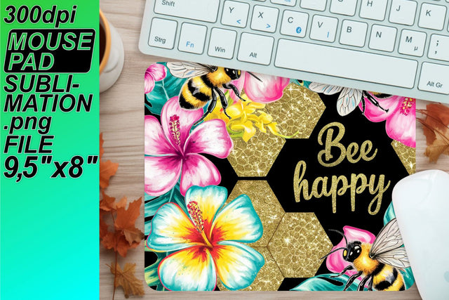 Create unique mouse desk mats, perfect for sublimation! , Bee Sublimation HoodArtCraft 