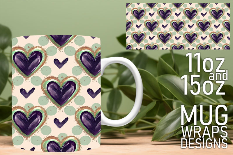 Create unique mug gifts, beautiful templates for every occasion! , Heart Sublimation HoodArtCraft 