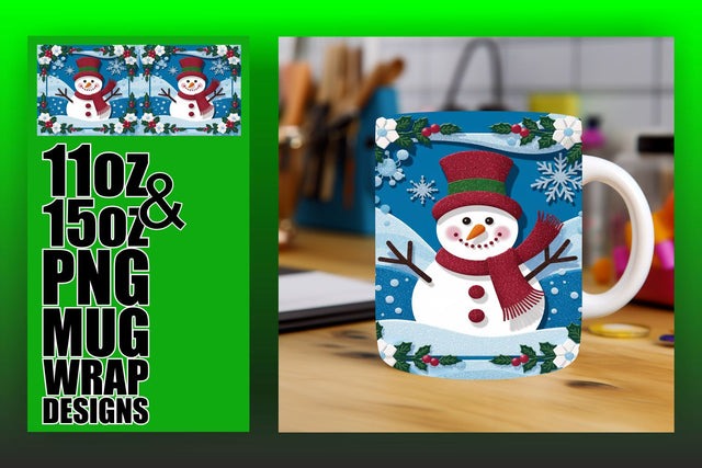 Create unique mugs, perfect for any sublimation project! , 3D Xmas Sublimation HoodArtCraft 