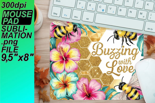 Create vibrant mouse desk mats, perfect for every setup! , Bee Sublimation HoodArtCraft 