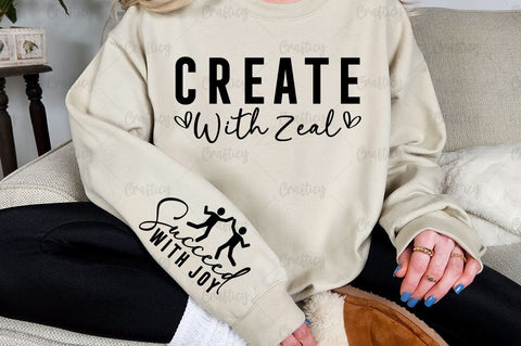Create with zeal Sleeve SVG Design SVG Designangry 
