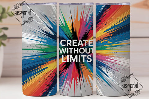 Create Without Limits 20oz Tumbler Sublimation sassyprint 