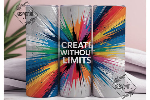 Create Without Limits 20oz Tumbler Sublimation sassyprint 