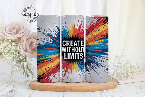 Create Without Limits 20oz Tumbler Sublimation sassyprint 