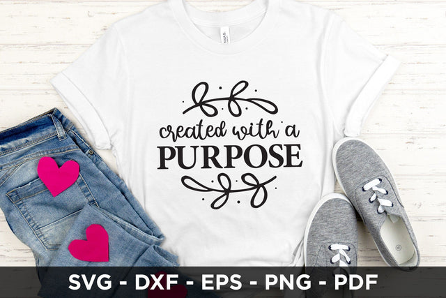 Created with a Purpose | Faith SVG Design SVG CraftLabSVG 