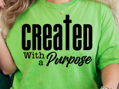 Created With a Purpose SVG, Christian Svg, Self Love Svg, Easter Svg, Worthy Svg, You Matter Svg, Religious Svg, Faith Svg,Jesus Svg SVG DesignDestine 